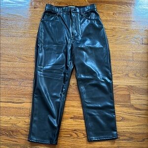 Abercrombie & Fitch Curve Love Vegan Leather Pants 27S